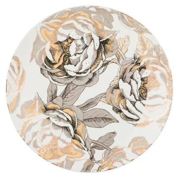 Lefard Тарелка десертная Golden Rose 20,5 см белый/рисунок